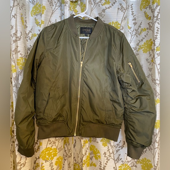 NWOT INSO Collection bomber jacket - Picture 1 of 7